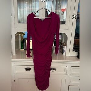 EXPRESS Purple Bodycon Sweater Dress.